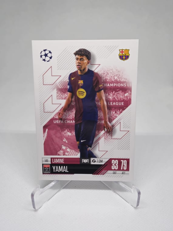 Lamine Yamal カード FC Barcelona Lamine Yamal Match Attax 24/25. Barcelona. Soccer Card. Trading
