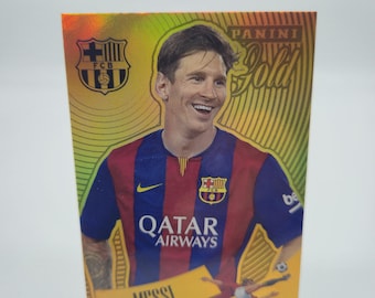 Lionel Messi "Gold" FC Barcelona 125 Anniversary 2025. Soccer card. Combined shipping. Read info.