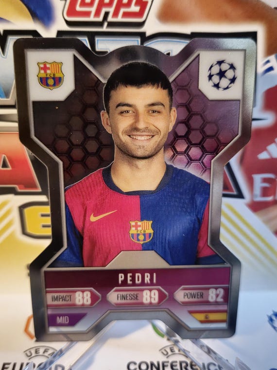 Pedri 2020-21 Stadium Club Chrome Champions League Rookie RC