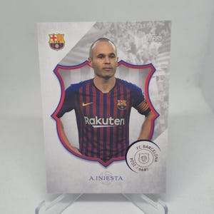 Tarjeta de INIESTA Topps FC Barcelona 125 aniversario 2024. Envío combinado.