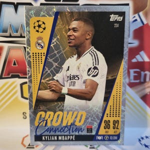 Kylian Mbappé "Crowd Connection", nuevo Topps Match Attax extra 2024/2025. Cromos de fútbol. Cromos coleccionables. Envío combinado. Leer más.