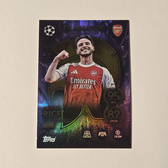 Declan Rice "gladiator Limited Edition" Topps Match Attax 25/26. Trading Card. Soccer Card. Combined Shipping. Arsenal - Etsy Declan Rice "gladiator Limited Edition" Topps Match Attax 25/26. Trading Card. Soccer Card. Combined Shipping. Arsenal - Etsy