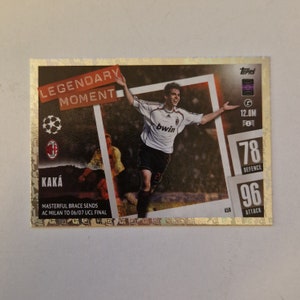 KAKA "Legendary Moment", Topps Match Attax Soccer 2024. Soccer card. Trading card. Combined shipping.