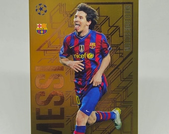 PSA 10 2022-23 Lionel Messi 30/50 Gold Foil Topps UEFA CC