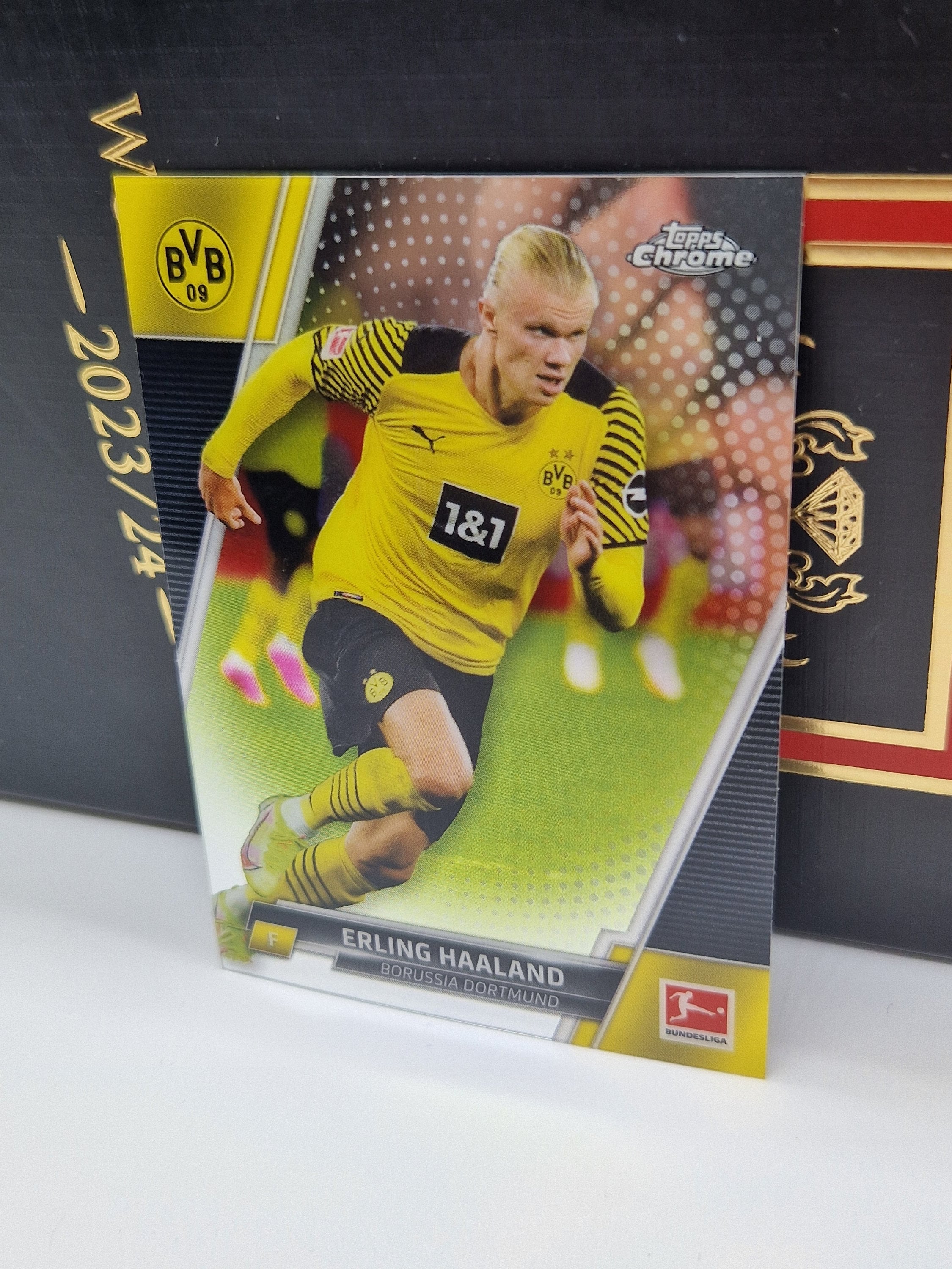 Erling Haaland, Topps Chrome Bundesliga 2021/22. Soccer Card