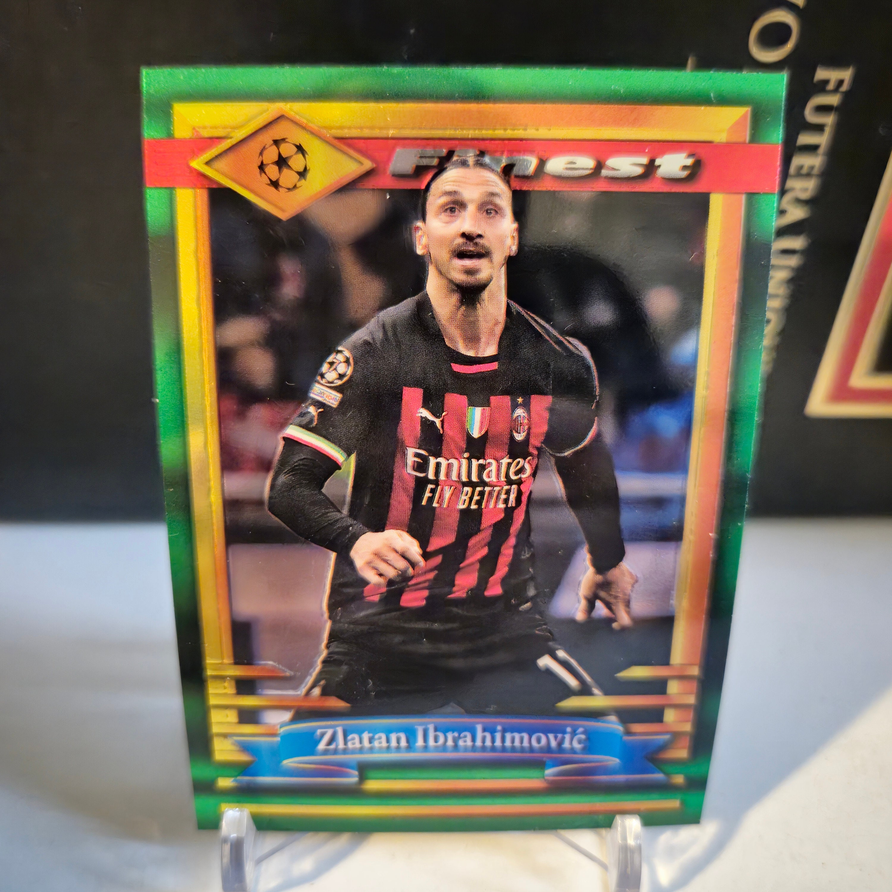 Topps Finest ズラタン・イブラヒモビッチ カード ズラタン・イブラヒモビッチ Topps Finest 2022。ACミラン。サッカー