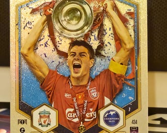 Steven Gerrard &quot;Trophy Triumph&quot;, New Topps Match Attax 2024/2025. Soccer card. Trading card. Combined shipping. Read info.