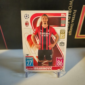 Zlatan Ibrahimovich Topps Match Attax 2022. AC Milan. Tarjeta de fútbol. Envío combinado.