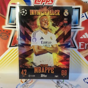 Kylian Mbappé "Invinciballer", Nuevo Topps Match Attax extra 2024/2025. Cromos de fútbol. Cromos coleccionables. Envío combinado. Leer más.