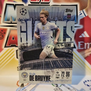 Kevin De Bruyne « Géants du jeu », nouveau Topps Match Attax extra 2024/2025. Carte de football. Carte à collectionner. Expédition combinée. Lisez les informations.