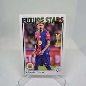 Lamine Yamal Topps UCC 24/25. Barcelone. Carte de football. Expédition combinée. Lisez les informations.