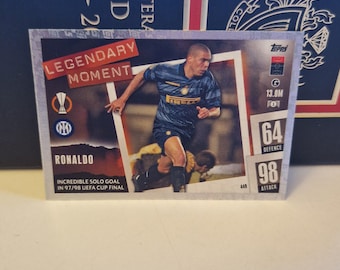 RONALDO R9 &quot;Legendary Moment&quot;, Topps Match Attax Soccer 2024. Soccer card. Trading card. Combined shipping.