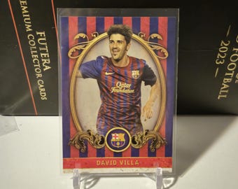 ダビド・ビジャ直筆サイン入りバルセロナ2025-26サッカーシャツ