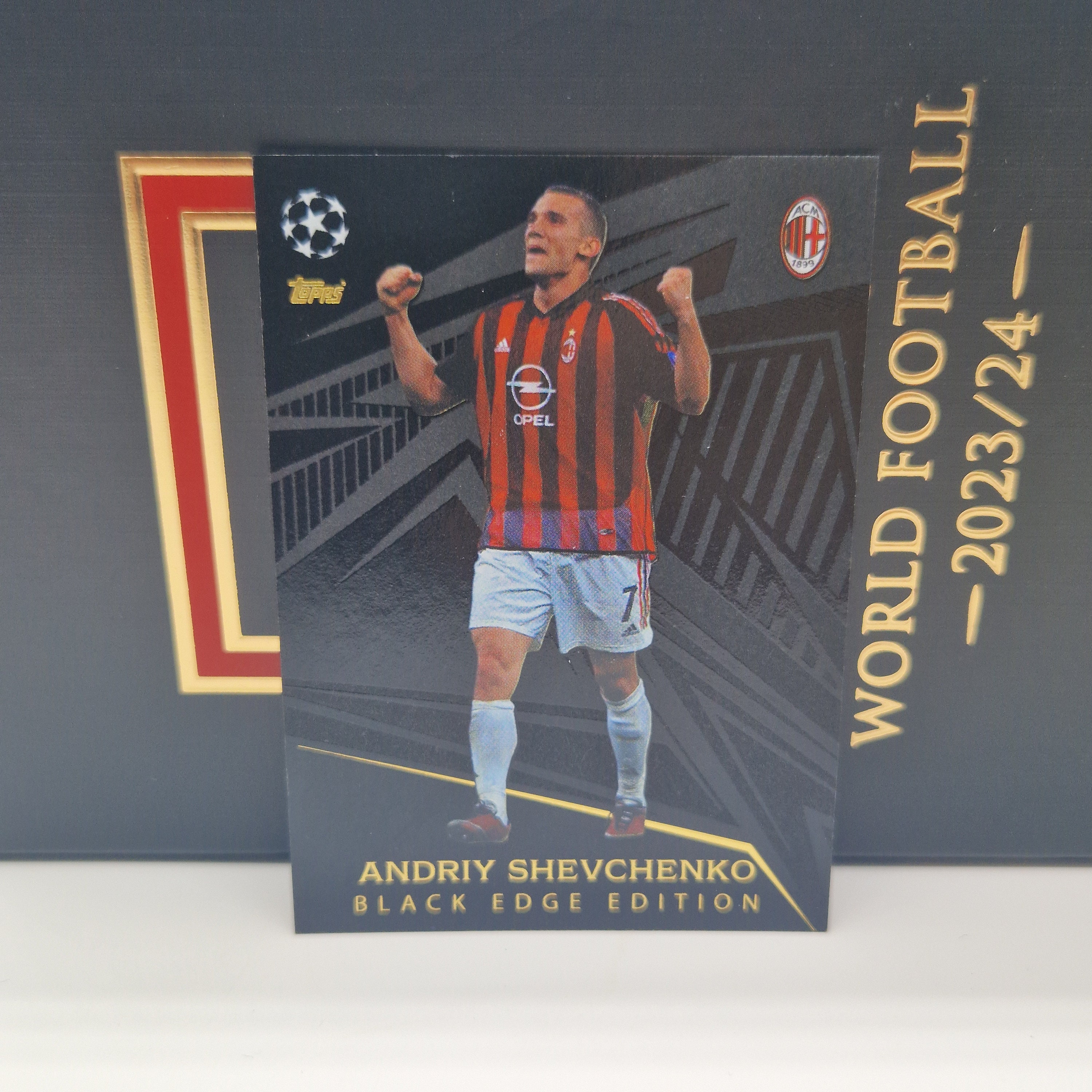 Carte à Collectionner Sportive 2023-24 Topps Crystal - Andriy Shevchenko Auto AC Milan - 32/50