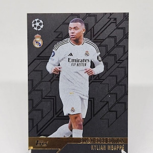 Kylian Mbappé "Edición Black Edge", Nueva Topps Match Attax 2024/2025. Tarjeta de fútbol. Tarjeta coleccionable. Envío combinado. Leer información.