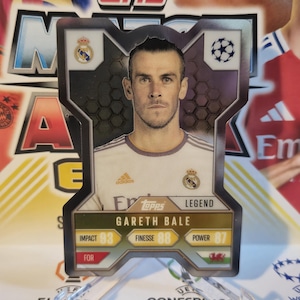 Gareth Bale « Chrome X », nouveau Topps Match Attax supplémentaire 2024/2025. Carte de football. Carte à collectionner. Expédition combinée. Lisez les informations.