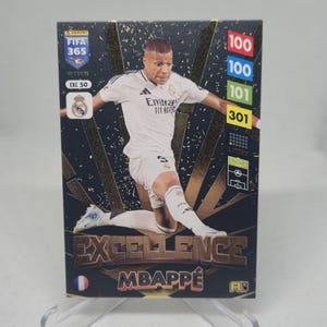 Adrenalyn XL 2024 « Excellence » de Kylian Mbappe. Carte de football. Carte à collectionner. Expédition combinée. Lisez les informations.