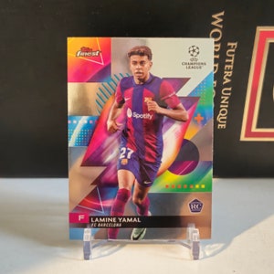 Lamine Yamal RC Topps Finest 2024. Barcelone. Carte de football. Carte à collectionner. Expédition combinée. Lisez les informations.