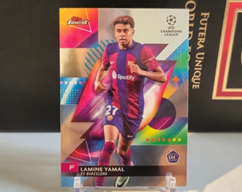 Lamine Yamal RC Topps Finest 2024. Barcelona. Soccer card. Trading card. Combined shipping. Read info.