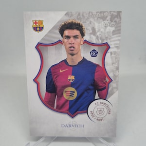 Tarjeta de fútbol DARWICH Topps FC Barcelona 125.º aniversario 2024. Envío combinado.