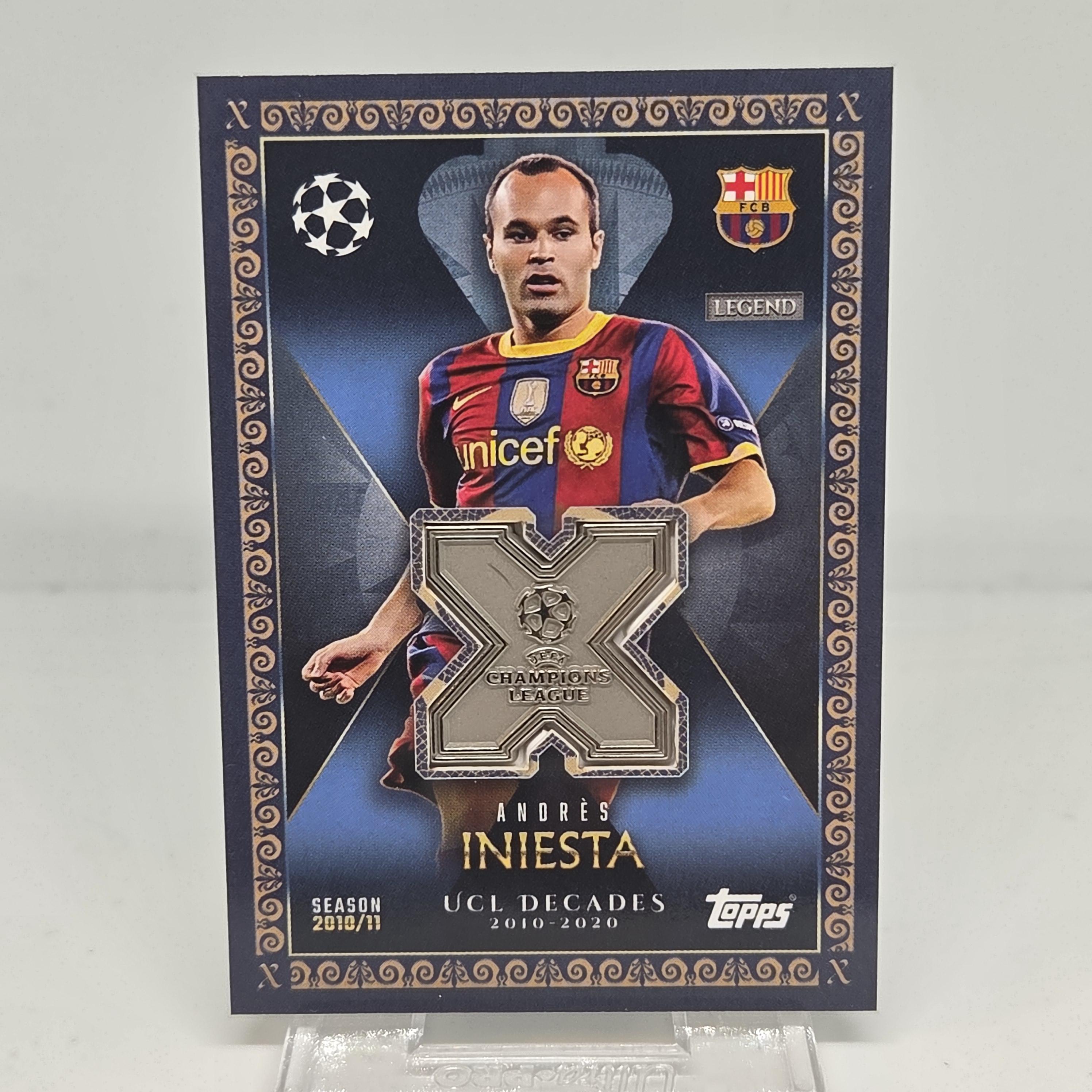 Andres Iniesta UCL DECADES RELIC Topps Match Attax Extra 25/26