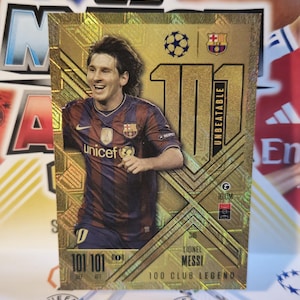 リオネル・メッシ「100クラブ」、2024/2025年Topps Match Attax Extra