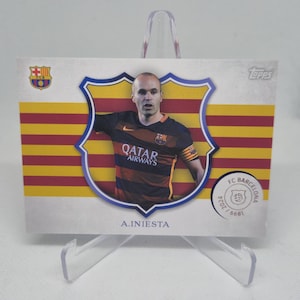 INIESTA "Capitán", Topps FC Barcelona 125.º aniversario 2024. Cromos de fútbol. Envío combinado.