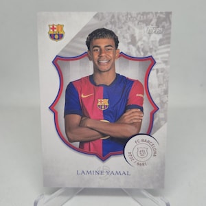 LAMINE YAMAL Topps FC Barcelona 125.º aniversario 2024. Tarjeta de fútbol. Envío combinado.