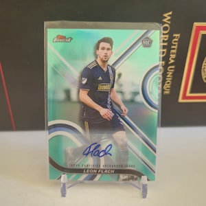 Leon Flachs AUTO Topps Finest MLS 2022, 50/75ex! Soccer card. Trading card. Combined shipping. Read info.