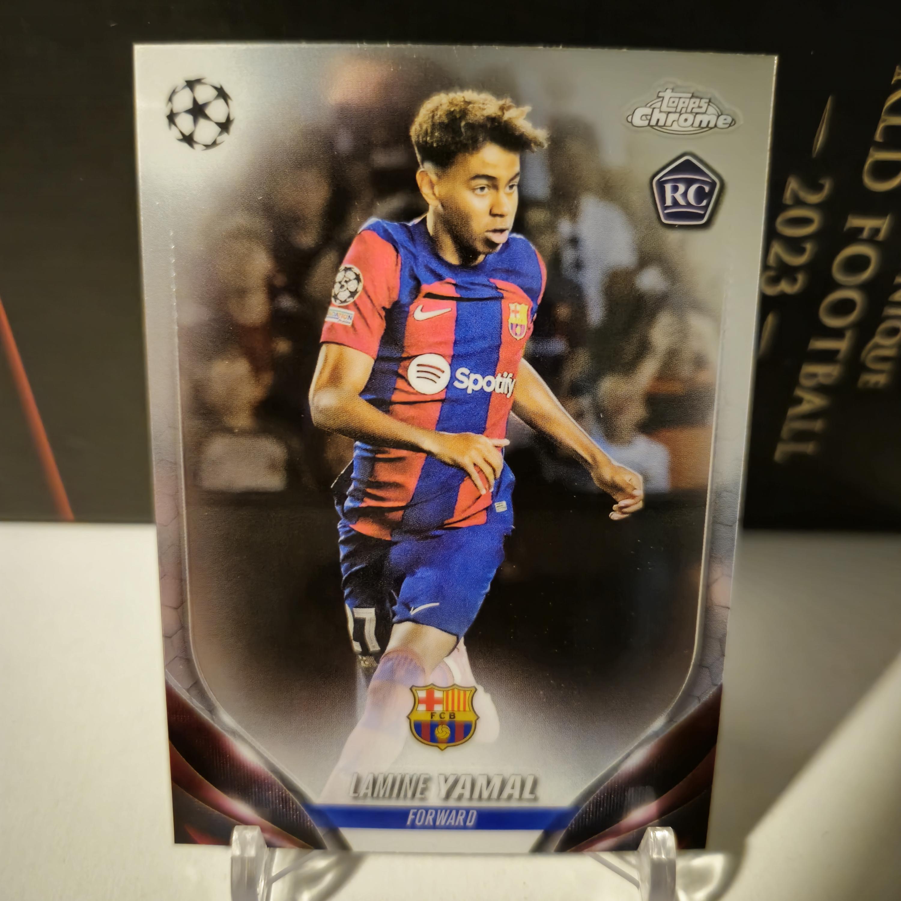 Lamine Yamal RC Topps Chrome Uefa 23/24。バルセロナ。サッカー
