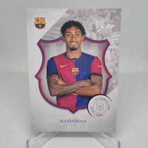 Raphinha Topps FC Barcelona 125.º aniversario 2024. Tarjeta de fútbol. Envío combinado.