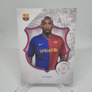 HENRY Topps FC Barcellona 125° anniversario 2024. Carta da calcio. Spedizione combinata.