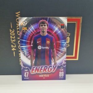 Joao Felix « Energy », Topps Match Attax Extra 2024. Carte de football. Carte à collectionner. Expédition combinée. Lisez les informations.