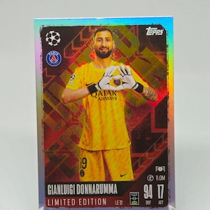 Gianluigi Donnarumma, édition limitée, nouveau Topps Match Attax 2024/2025. Carte de football. Carte à collectionner. Expédition combinée. Lisez les informations.