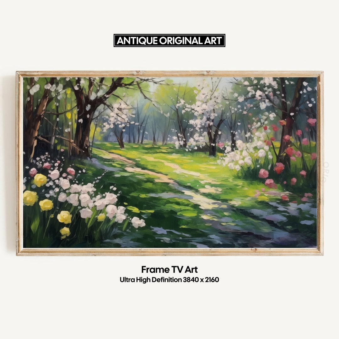 Spring's Pathway: Floral Serenity Walk - Etsy
