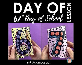 6-7 Activiteit! Vier de 67e schooldag met deze leuke 67-agamografie!
