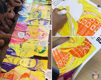 Printable Famous Faces of Hispanic History Collaborative Poster | Inspirational Hispanic Heritage Month Activity for Kids