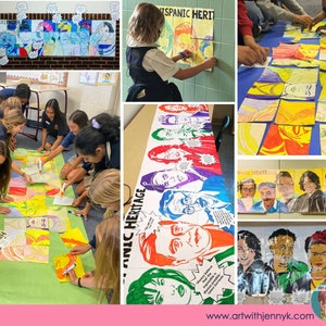Printable Famous Faces of Hispanic History Collaborative Poster ...
