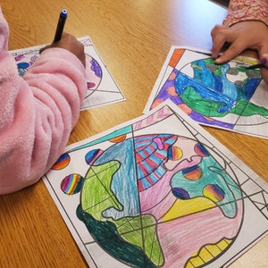 Printable Earth Day Coloring Pages  | Fun Earth Day Arts and Craft Activity for Kids | Writing Prompts Included!