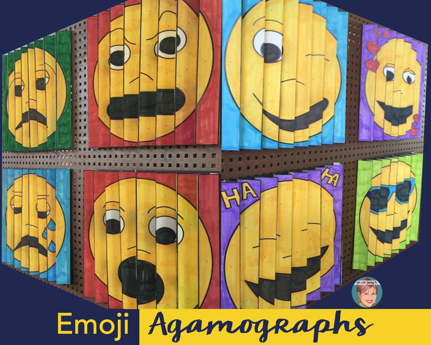Emoji Agamograph Printables + Writing Prompts | Fun Back to School Art and  Craft Activity for Kids - Etsy, image size:1500x1200