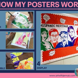 Printable Famous Faces of Hispanic History Collaborative Poster ...
