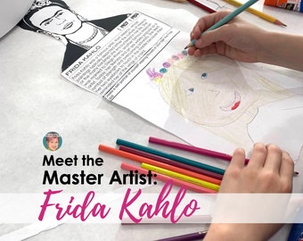 Meet the Master Artist: Frida Kahlo | Fun Art History Activity Lesson for Kids PRINTABLE