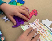 Thanksgiving Art Integration Activity Featuring Tessellations | "I Am Thankful For" Writing + Craft Printable | Fun Gratitude Project