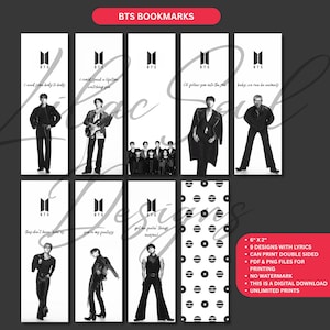 Suga Bts Bookmark - Etsy