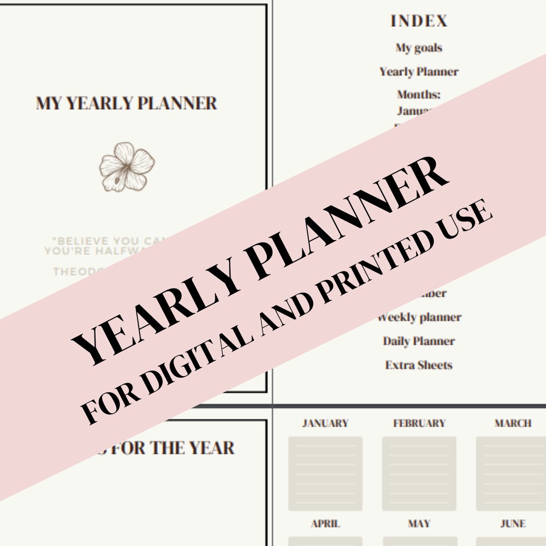 The Ultimate Organizer: Yearly, Monthly, Weekly, Daily Elegant and ...
