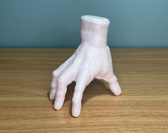 Thing Hand Prop from Wednesday & Addams Family - Realistic 3D Printed Desk Decor - Gothic Horror