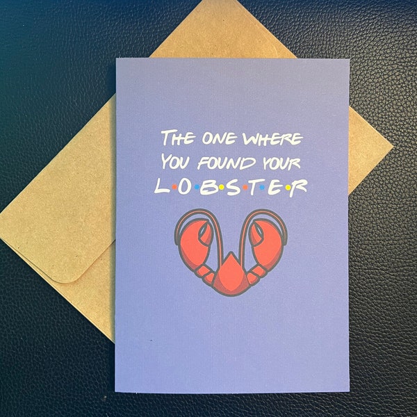 Friends wedding, Lobster, Wedding, Bridesmaid Card