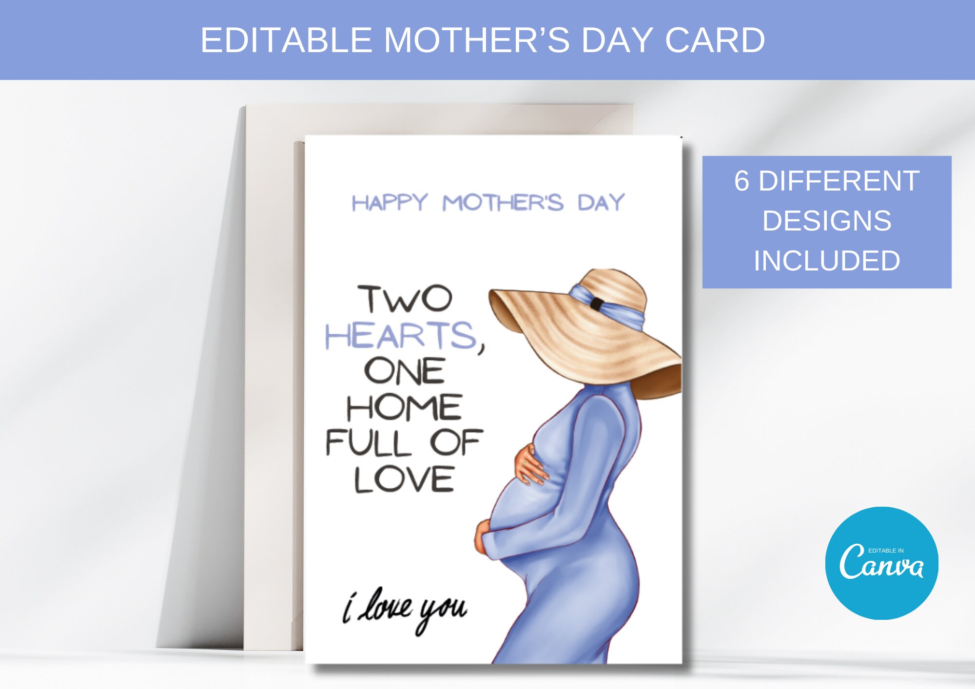 Pregnant Mother's Day Card Message, Family Growth Daycard, Maternal