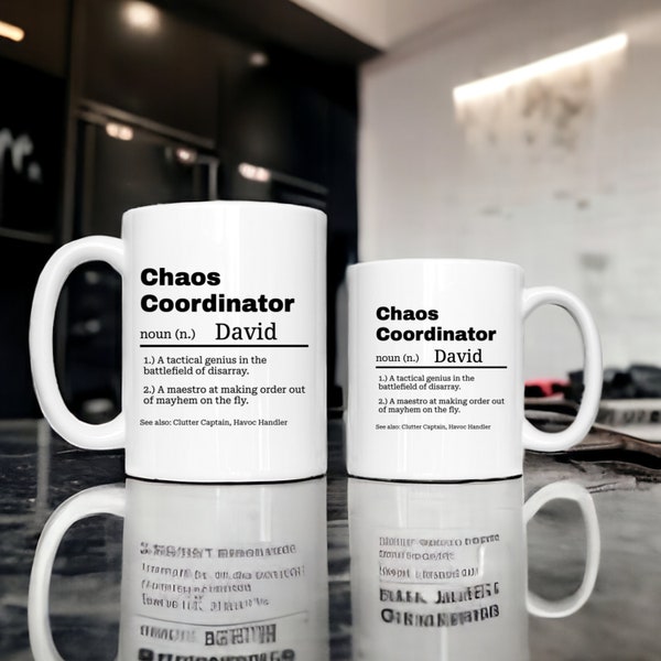 Chaos Coordinator, Funny Boss Mug Gift, Office Manager Appreciation, Supervisor, Team, him her Funny Definition Office Mug, Birthday