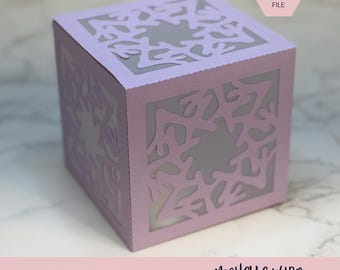 Mandala Shadow Box SVG Brisk 3D Gift Box Lantern Paper Craft Cricut Silhouette Stackable Mothers Day Gift for Her Instant Download